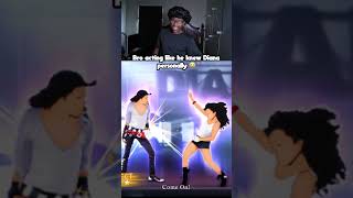 Bros Acting Like He Knew Diana 😭 #youtubeshorts #michaeljackson
