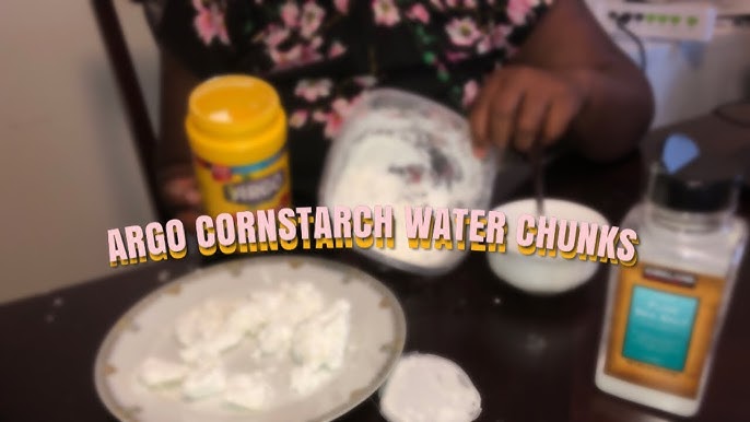 Cornstarch CHUNKS in the oven