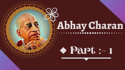 ABHAY CHARAN PART - 1 (Story of Srila Prabhupada)