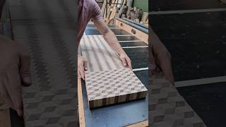 Geometric cube end grain cutting boards #shortsvideo #shortvideo #shorts #short #woodwork