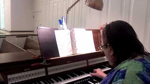 Brenda Garner plays the organ