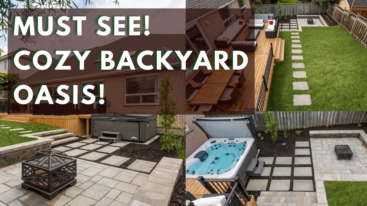 Perfect Backyard Oasis with Fire Pit and Hot Tub! YouTube