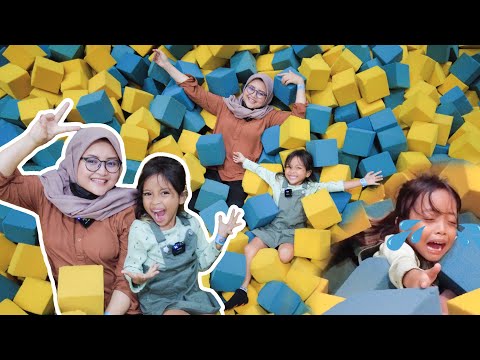 MAIN TRAMPOLIN SEPUASNYA! BARENG LEIKA.. TENGGELAM NANGIS