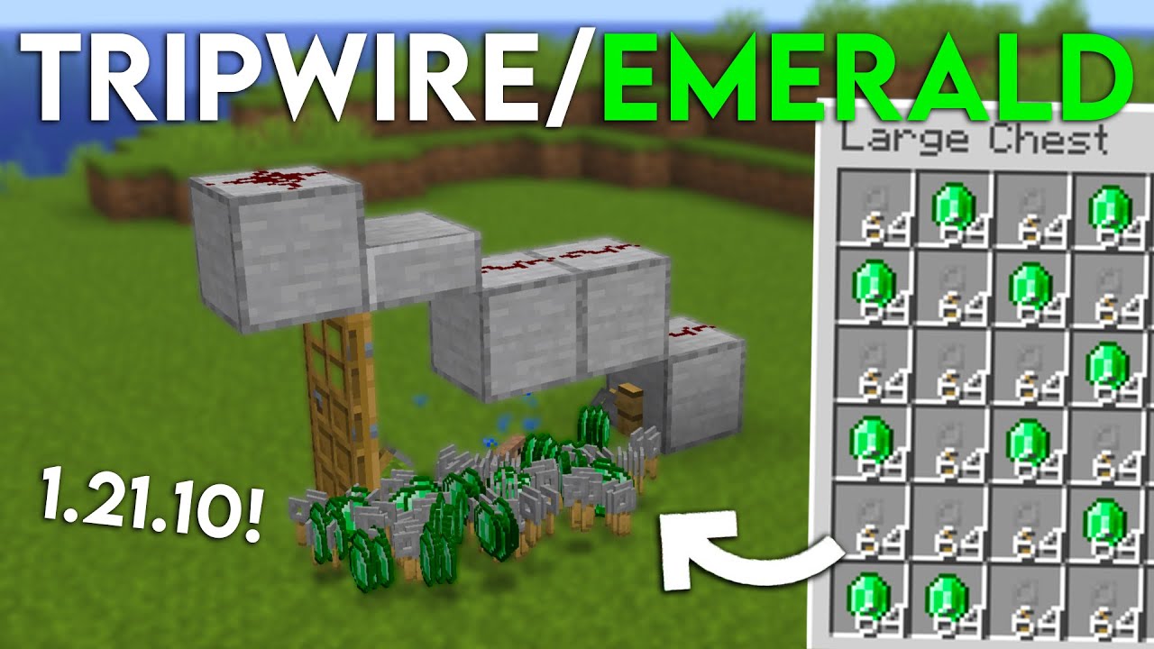 NEW UPDATED Minecraft 1.21.10 TRIPWIRE/EMERALD FARM