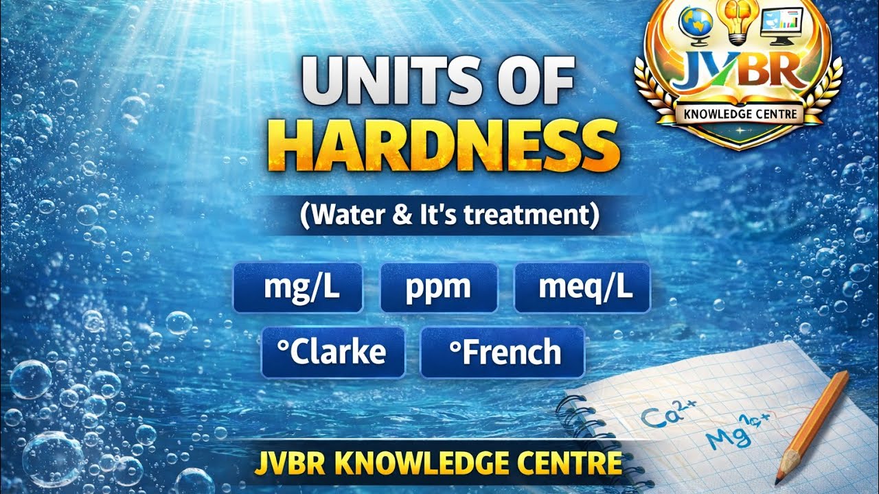 Units of Hardness | Water and It's Treatment | Engineering Chemistry @JVBRKnowledgeCentre