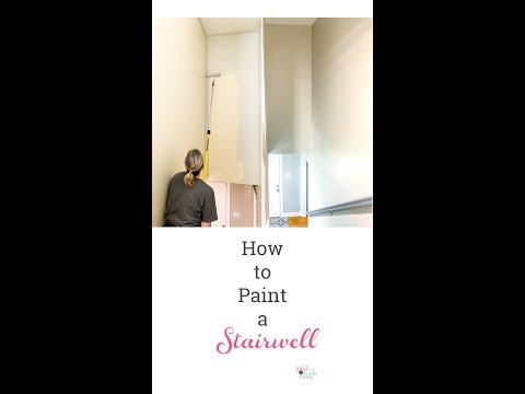 How to Paint a Stairwell or Tall Walls