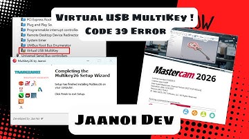 Cài Đặt Mastercam 2026 | Fix Virtual USB Multikey | Fix lỗi Mastercam