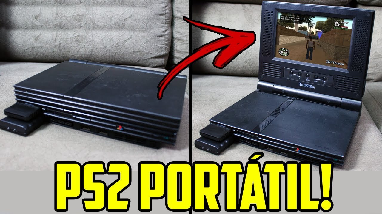 CRIEI MEU PRÓPRIO PLAYSTATION 2 PORTÁTIL!