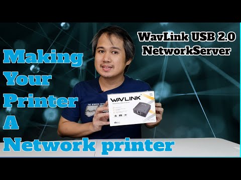 Making your printer a network printer via Wavlink USB 2.0 Network Server