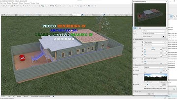 Photorealistic rendering in Archicad 24