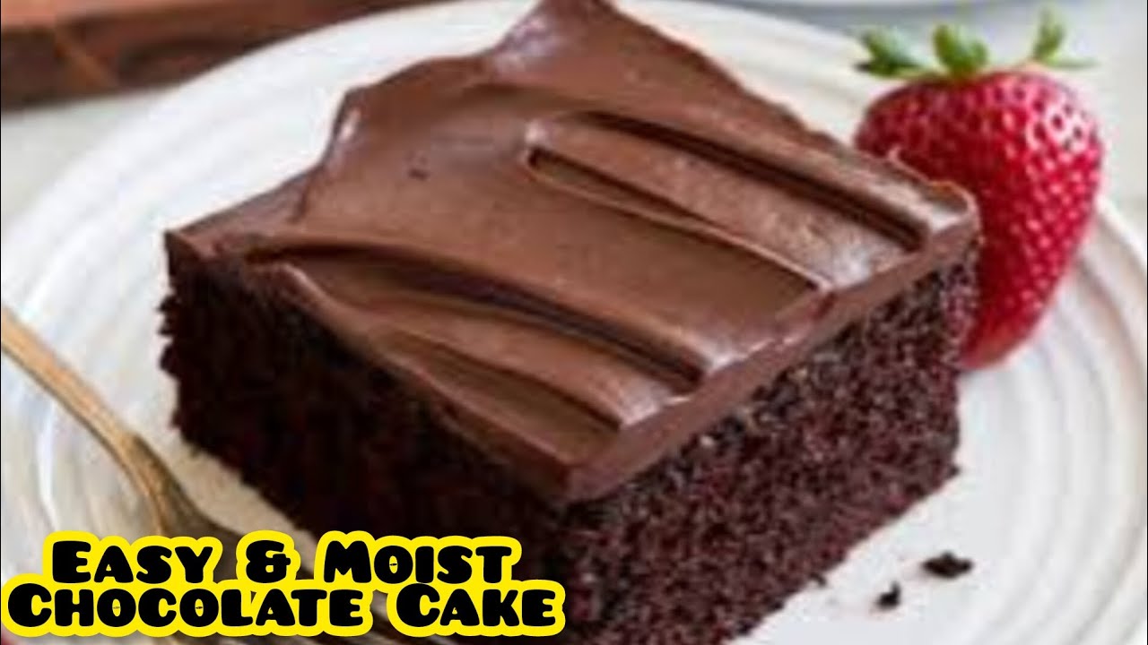 Easy & Moist Chocolate Cake Recipe By Cooking And Baking Passion ...