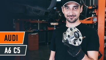 How to change rear wheel bearing on AUDI A6 C5 Avant [TUTORIAL AUTODOC]