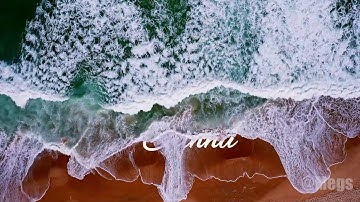 Text under sea waves Transition