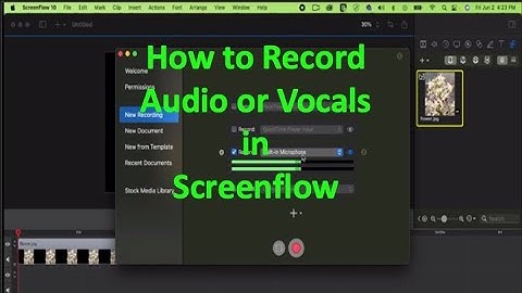 How To Record Audio or Vocals in Screenflow Easy & Quick | ScreenFlow Tutorial | Recording Audio