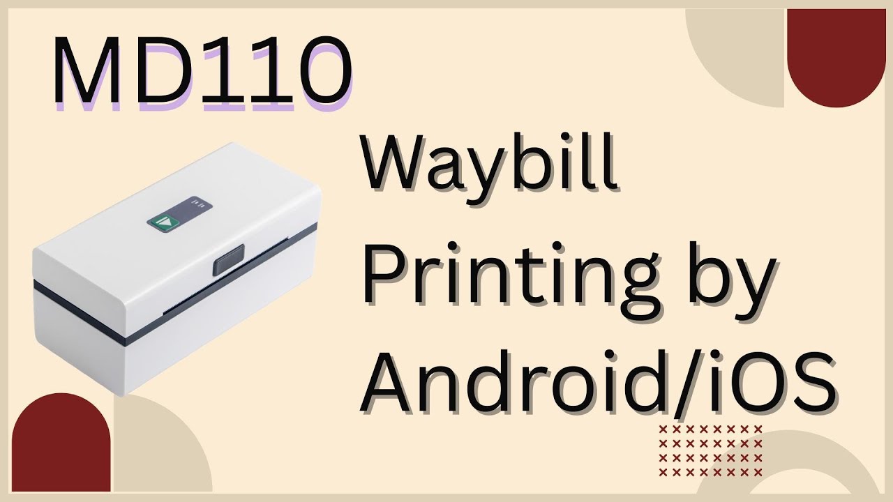 MD110  Waybill Printing by Android/iOS