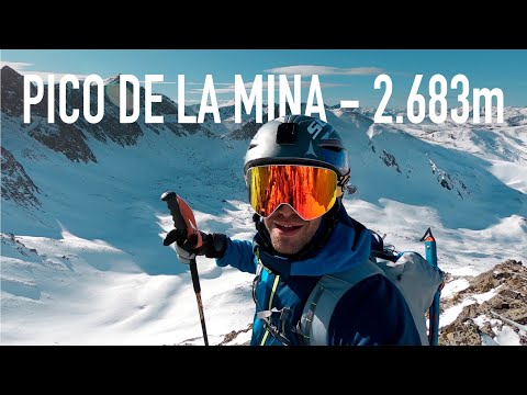 Skiing Pic de la Mina 2.683m - Porté-Puymorens Ski Touring in the Pyrenees France