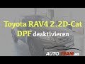 Toyota RAV4 2.2D-CAT Partikelfilter Problem ?? DPF off / Deaktivierung