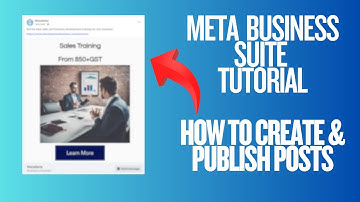 Meta Business Suite Tutorial | How To Create & Publish Posts Onto Facebook Page
