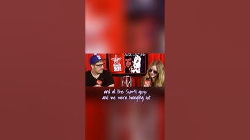 Avril Lavigne met both of her husbands in one night 😱😄 #shorts