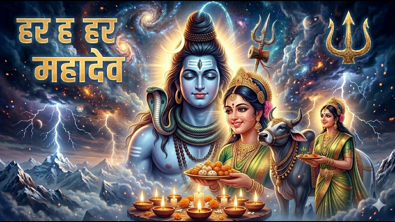 हर हर महादेव 🔱 Powerful Shiva Tandav Chant | ॐ नमः शिवाय | बम बम भोले