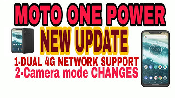 MOTOROLA ONE POWER NEW UPDATE ANDROID 9