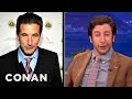 Simon Helberg Channels Nic Cage, Billy Baldwin & Ben Stiller - CONAN on TBS