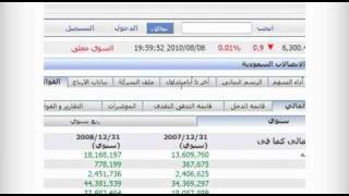 إستخدام موقع سوق الأوراق المالية لمتابعة أسعار الأسهم
