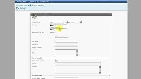 Manage Mail Account in WebsitePanel