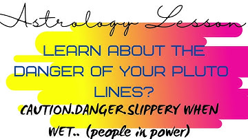 PLUTO LINES?⚠️⚠️ASTROCARTOGRAPHY