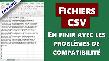 Fichiers csv: en finir avec les problèmes de compatibilité