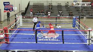 2020 USABOXING NATIONAL CHAMPIONSHIPS Junior Male 119lbs CORNELLIO PHIPPS vs Yoruba Moréu Jr