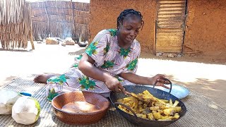 African Village Life\/\/Cooking Most NUTRITIOUS Traditional FOOD for Lunch