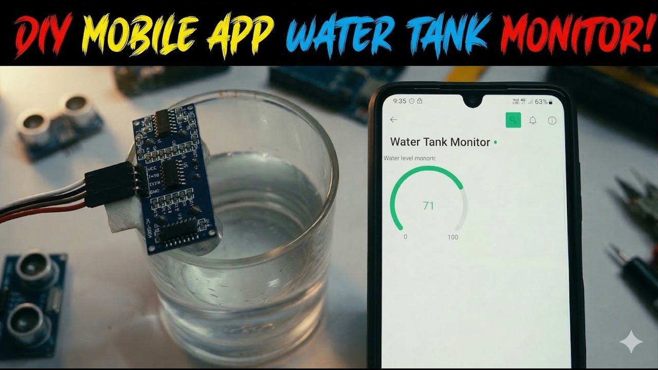 Water Tank Level Monitoring System using Blynk app & ESP32 | Check ...
