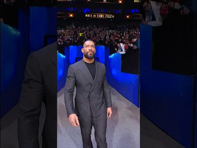 The Tribal Chief has arrived to #WWEHOF! class=