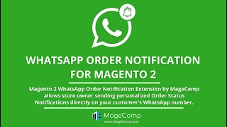 Magento 2 Whatsapp Order Notification
