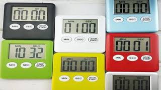 Magnetic Kitchen Timer Digital Cooking Baking LCD Count Down Up Loud Alarm Countdown Alarm Magnet Cl