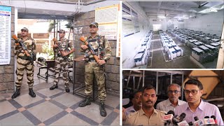 Three-tier Security For EVMs At Strong Room | Ballari DC, SP | MP Election | Bellary Belagayithu