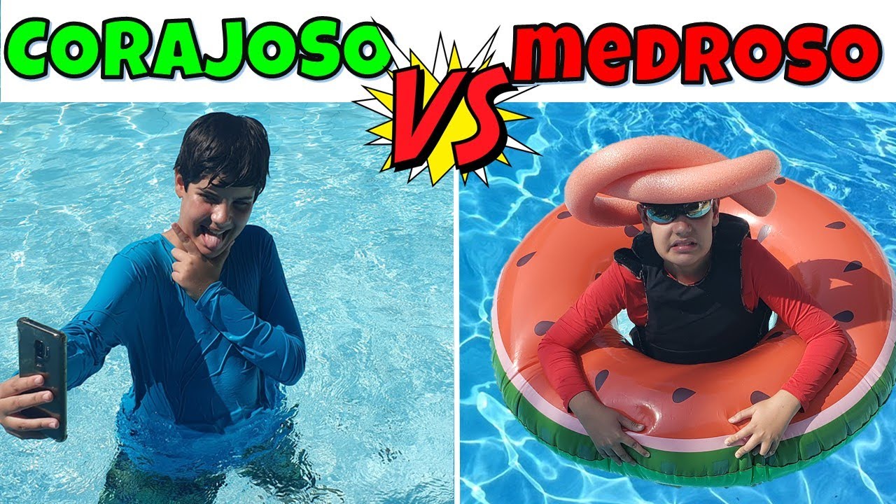 Tipos De Adolescentes Na Piscina Corajoso Vs Medroso Youtube - roblox expectativa vs realidade dia das criancas ft mingauzinha