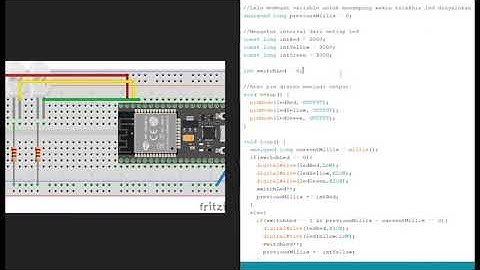 Mini Project IoT 1 : Traffic Light using ESP32 38 Pinout