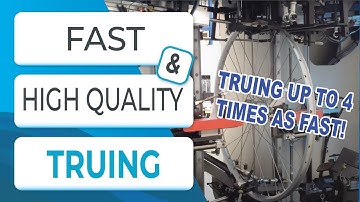 Extremely fast truing robot without quality lose! (DF) - Robot Quattro for bicycle manufacturers