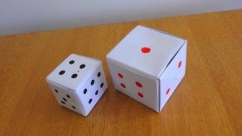 How to make a Paper Dice...(Tutorial / Step by Step Instructions)
