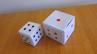 How to make a Paper Dice...(Tutorial / Step by Step Instructions)