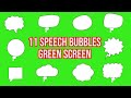 Gambar cover Top 11  Speech Bubbles Comic Green Screen  by Green Pedia