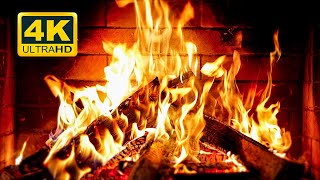  Cozy Fireplace 4K 12 Hours Fireplace With Crackling Fire Sounds Fireplace Burning 4K