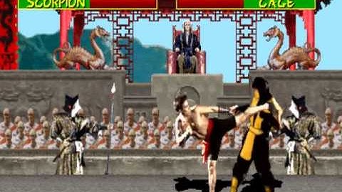 Mortal Kombat rev 5.0 T-Unit 03/19 MAME Gameplay video Snapshot -Rom name mk-