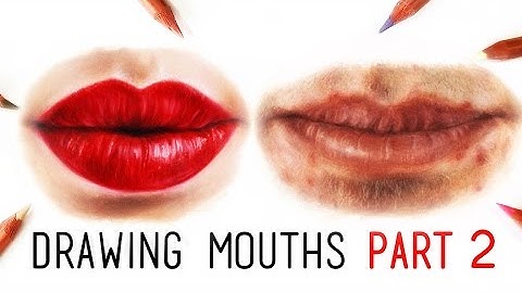DRAWING MOUTHS PART 2! Coloured Pencil Drawing Tutorial Episode 11