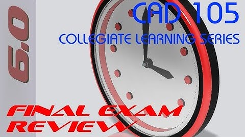 Creo Parametric 6.0 - Basics FINAL EXAM REVIEW