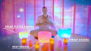 Speaking Your Truth Sound Bath | Singing Bowls for Root, Solar Plexus, Throat Chakras | Meditation screenshot 4