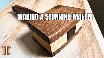Making a Walnut Mallet: I made a STUNNING mallet out of WALNUT and MAPLE.