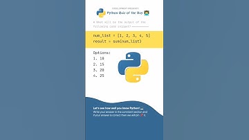 Python Quiz: Question No. 25 👨‍💻